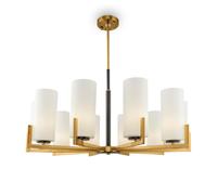 Lustre lustre suspension suspension lampe salle à manger lampe laiton verre blanc