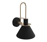 Lustre, Lustres de ménage, Applique Murale en Fer E27 à tête Unique, Miroir de Chevet créatif, Façade Moderne et Minimaliste pour Salon/Noir