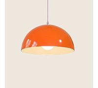 Lustre Macaron Orange Décor Suspension Plafonnier Lampe Industrielle Rétro Pour Abat-jour Rétro En Métal Appareils D'éclairage De Plafond De Décoration Pour Le Salon, L'îlot De Cuisine, L'hôtel