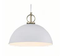 Lustre Macarons Colorés, Suspension Créative Personnalité pour Salle de Classe, Abat-Jour Semi-Circulaire Simple et Moderne, Plafonnier à Vis E26 pour Îlot de Cuisine, pour Table à Manger (Blanc 3
