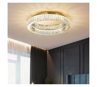 Lustre Moderne à LED en Cristal - Plafonnier Rond de 50 cm pour Salon et Chambre - Éclairage Blanc Froid élégant pour l'intérieur