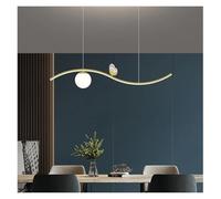 Lustre Moderne à LED en Forme de Boule de Verre pour Salon, Salle à Manger, Tables Basses, luminaire Suspendu doré, luminaire décoratif, éclairage Moderne(Gold)