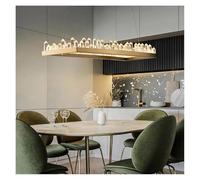 Lustre moderne à LED en forme de flèche cristal, luminaire décoratif d'intérieur, idéal for un salon, une table manger, chambre coucher ou couloir,Lustres(RC Dimmable,L80CM)