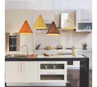 Lustre Moderne À Led, Suspension de Style Asie Du Sud-Est, Plafonnier En Métal Imitation Bois Pour Cuisine, Salle À Manger, Chambre