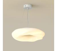 Lustre moderne blanc pour enfants pour chambre à coucher, luminaire suspendu rond à LED du milieu du siècle, luminaire suspendu pour chambre de garçon et de fille, lampe suspendue nordique pour salle
