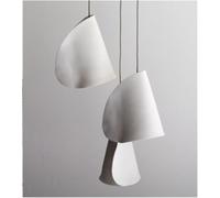 Lustre moderne, chambre à coucher moderne minimaliste, petit lustre de chevet, villa minimaliste de créateur, créativité artistique, duplex, long lustre, suspension