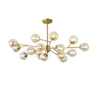 Lustre Moderne créatif en Verre avec Suspension à Branches et Boules, Style Nordique, pour Chambre ou Salon.