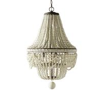 Lustre Moderne de Style Campagnard En Bois Perlé, Suspension Bohème Vintage À 8 Lumières, Style Bohème, Pour Salle À Manger, Chambre, Îlot de Cuisine./3