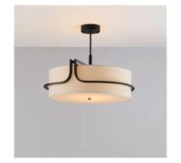 Lustre Moderne de Style Chinois, Lustre créatif en Tissu Simple pour Salon, Chambre à Coucher, Restaurant, Cuisine, éclairage de Plafond, éclairage Moderne