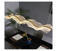 Lustre Moderne de Style Nordique, Suspension LED ondulée en Acrylique à intensité Variable, pour Table, Salle à Manger, Salon, Cuisine, décoration intérieure (Longueur 15