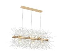 Lustre Moderne en Cristal avec Motif de feu d'artifice pour Chambre à Coucher, Salon, Cuisine, Design Pissenlit avec Satellite Artificiel, luminaire élégant pour la décoration intérieure