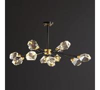 Lustre Moderne en Verre opalin, Finition Bronze huilé, Style Rustique, Suspension Vintage pour Salon, Chambre ou îlot de Cuisine.