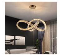 Lustre Moderne et Luxueux en Cristal, éclairage de Plafond, suspensions LED pour Salon intérieur