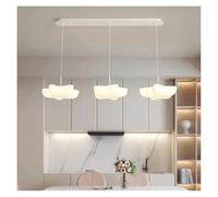Lustre moderne for salle à manger, lampe suspendue flottante blanche nuage, éclairage d'îlot de cuisine, intérieur,Lustres(3 Colors,A long 3)