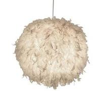 Lustre moderne, GOECO, E27 Lampe en Suspensions Plume Décoration, Douille E27, Blanc Blanc