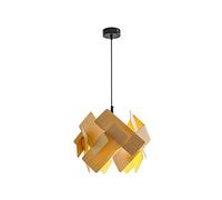 Lustre Moderne, Lustres Modernes, Bois Couleur Acrylique Lustre Lampe à Lustre avec chaîne réglable Luminaire Pendentif Éclairage for Salle à Manger, Chambre à Coucher, Cuisine, Salon