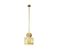 Lustre moderne minimaliste en marbre de forme géométrique, petit lustre Compatible with salle à manger, éclairage suspendu LED, salon, bureau, balcon, décoration,Luxe