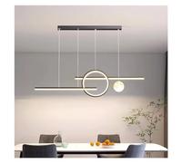 Lustre Moderne pour Salle à Manger, Suspension Lumineuse, éclairage intérieur, plafonnier, Lustre LED Compatible avec Salon (Boule Unique Noire)