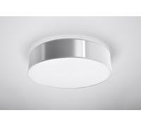 Lustre Moderne Rond Ø45Cm Gris Lampe De Plafond Lampe De Cuisine