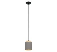 Lustre Moderne Tissu et Bois A 1 Lumière GL0459
