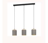 Lustre Moderne Tissu et Bois A 3 Lumières GL0458