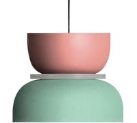 Lustre Moderne Unique à Double Vasque avec Abat-Jour Suspendu Nordique Peint, adapté pour Suspendre l'éclairage au-Dessus de l'évier, du Bar, de la Salle à Manger, du Chevet