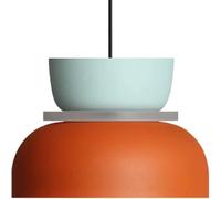 Lustre Moderne Unique à Double Vasque avec Abat-Jour Suspendu Nordique Peint, adapté pour Suspendre l'éclairage au-Dessus de l'évier, du Bar, de la Salle à Manger, du Chevet