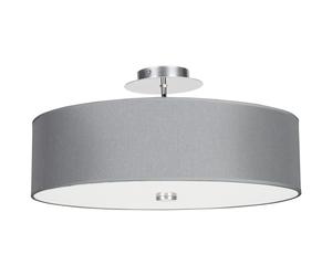 Lustre Moderne Viviane Grise Ø 50Cm En Tissu