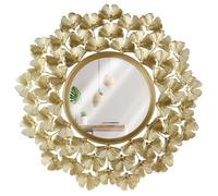 Lustre mural rond - HOME STYLING COLLECTION - 56 cm - Cadre doré - Style glamour