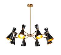 Lustre noir postmoderne - Lustres suspendus - Lampe d'art de mode for salle à manger et chambre à coucher,lumières suspendues