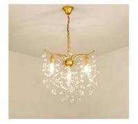 Lustre Nordique Moderne en Cristal k9, éclairage élégant, Lustre décoratif en Forme de Fleur, décoration d'intérieur, Salon, Chambre à Coucher, hôtel, éclairage Moderne(4lights)