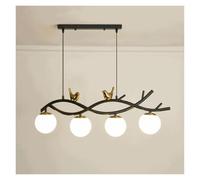 Lustre Nordique Noir pour îlot de Cuisine, Salon, Salle à Manger, Lampe Suspendue Moderne en Boule de Verre, éclairage d'intérieur, éclairage Moderne