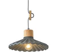 Lustre, Nordique Simple Multicolore Pendentif Clair Ombre Industrielle Ciment Suspendu Lampe à Bois Massif Plafond de palissade pour la Salle à Manger de la Vie de Cuisine (Rose)