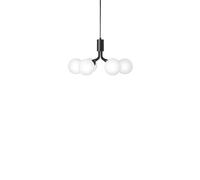 Lustre Nuura Apiales 6 en Satin Noir et Opale