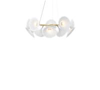 Nuura - Petalii 10 Lustre White/Polished Brass Nuura