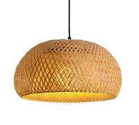 Lustre Pastoral américain, luminaires rétro, Lampe Suspendue, luminaire tissé Vintage, plafonnier, Abat-Jour en Osier, Lanterne