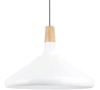 Lustre,Pendue Industrielle À 1 Lumière, Abat-Jour En Métal, Décoratif de Plafond/Blanc/38Cm