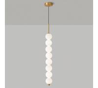 Lustre Plafond lumière français Simple Blanc Verre en Verre lampadaire en Forme de Globe 6W Lampe de Plafond LED pour l'îlot de Cuisine de la Chambre à Coucher de Chambre à Manger hurlement