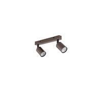 Lustre plafonnier marron 2 spots TOP BROWN 6180