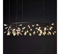 Lustre Plafonnier pour Salle à Mangerchandelier, Lampe Lustre LED, Suspension Classique Heracleum II Feuille D’Arbre V-intage LED Lights par Bertjan Pot De Mooi S, R125cm 162 Heads, Cold White