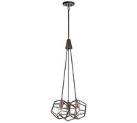 Lustre Plafonnier Suspensions Acier D 47,6 CM Lumière pour Salle à Manger