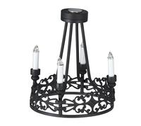 Lustre pour Maison de Poupée, 1 : 12, Maison de Poupée, 4 Têtes, Suspension Ronde, Perles Acryliques Réalistes, Décoration à la Mode pour Petite Maison