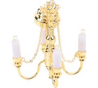 Lustre pour maison de poupée,Lustre pour maison de poupée 1/12,Lustre miniature,Plafonnier pour maison de poupée,Plafonnier miniature,Lampe pour maison de poupée