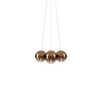 Lustre Random Cloud 7 Ø23 2700K Bronze brillant/Verre