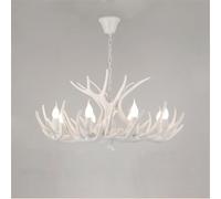 Lustre rétro américain en forme de bois de cerf, style créatif, luminaire suspendu pour salon, restaurant, chambre à coucher, bureau, magasin de vêtements, cabane en rondins, café, bar (HA 8 lumières)