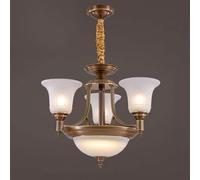 Lustre rétro en verre entièrement en cuivre, éclairage vintage, luminaire antique, éclairage de ferme, lustre industriel, suspension en laiton, décoration d'intérieur traditionnelle, lumière