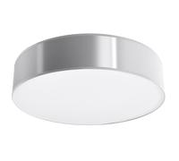 Lustre Rond Ø 55 Cm H: 11 Cm Gris 4X E27 Hall Chambre À Coucher