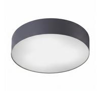 Lustre Rond Gris Ø 40,5 Cm 3x E14 Anti Éblouissant Hall Salle De Séjour