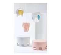 Lustre Rose Design Italien, Design Nordique créatif, luminaire Suspendu pour Chambre d'enfant, luminaire Simple en Filet Rose, Design Luxueux(Blue)