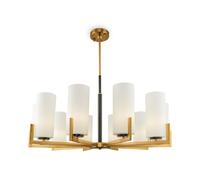 Lustre Salle à Manger E27 Métal Verre B : 86 CM avec Parapluie Plafonnier